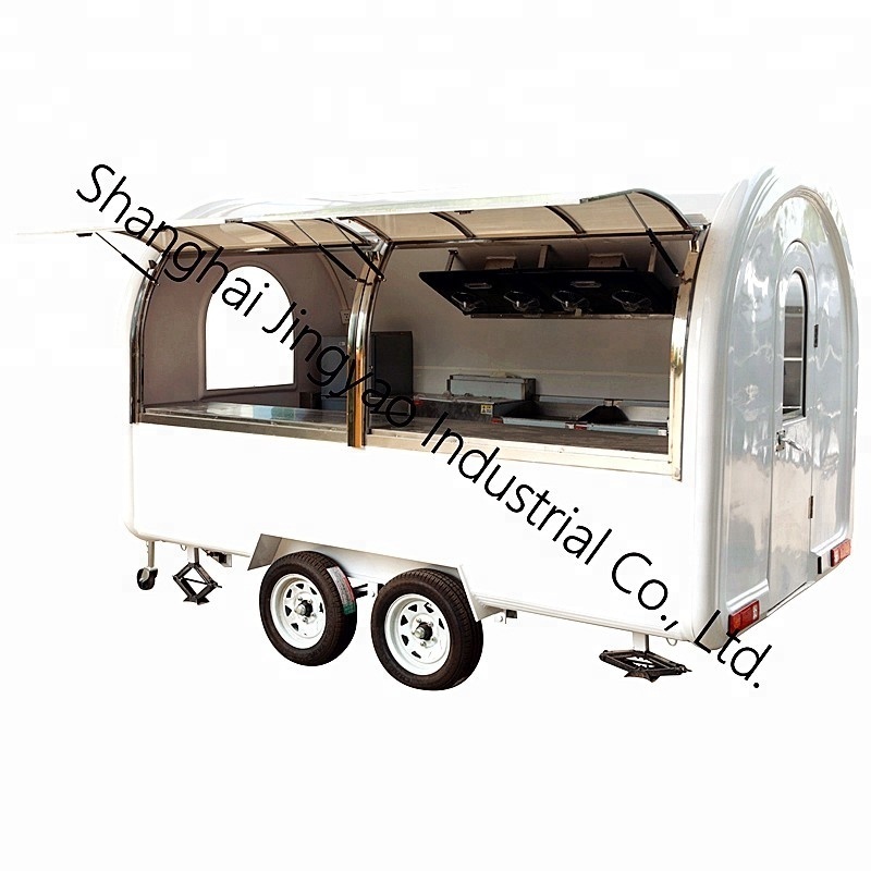 Electric mobile rotisserie chicken trailer food truck for sale