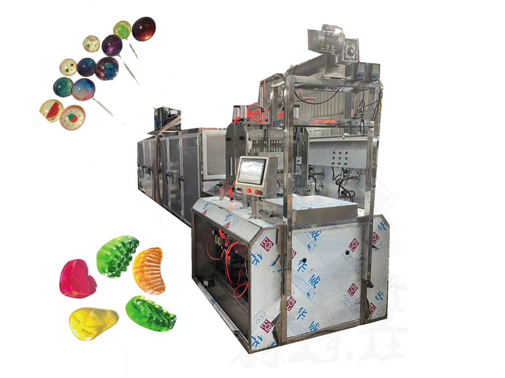 automatic candy twist machine gelatin candy making machine candy sugar tablet type lollipop maker machine for sale