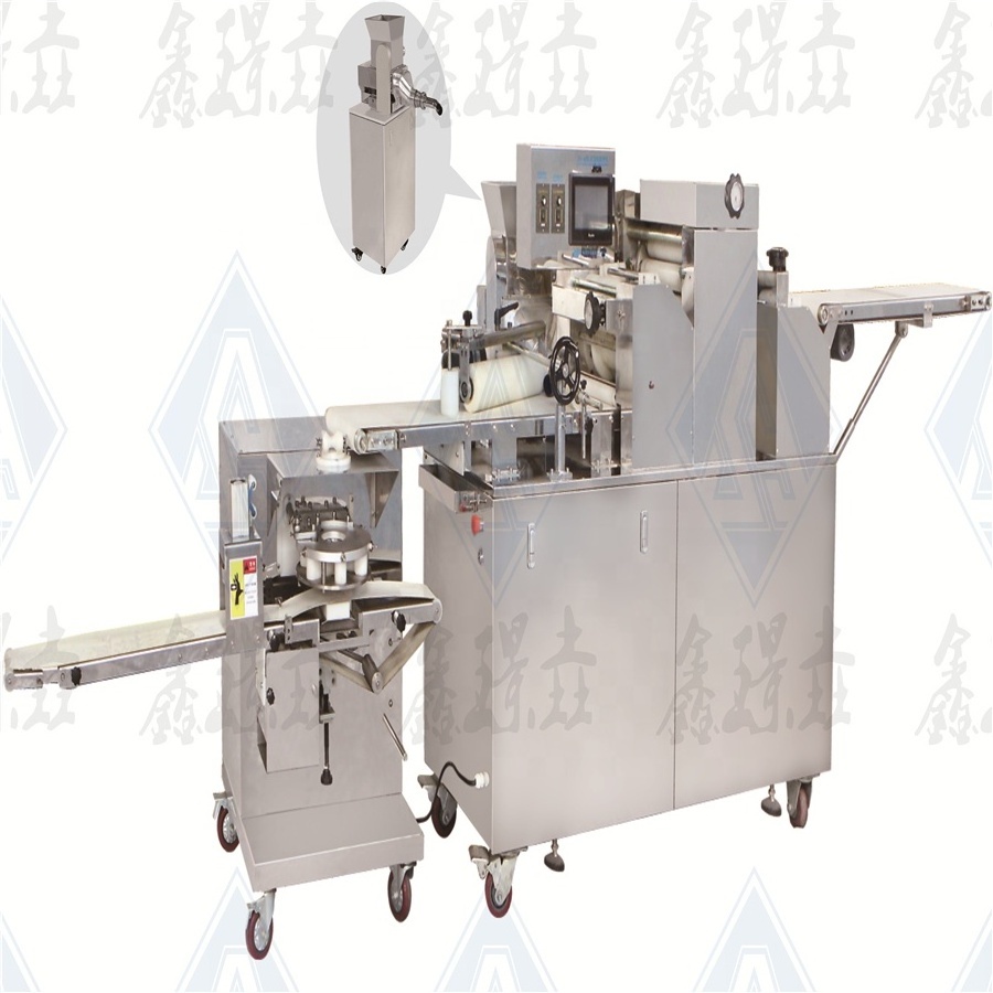 Wholesale Industrial 100 pieces per minute Kubba/ Mochi ice cream Maker Encrusting Filling Machine for Making Cookies