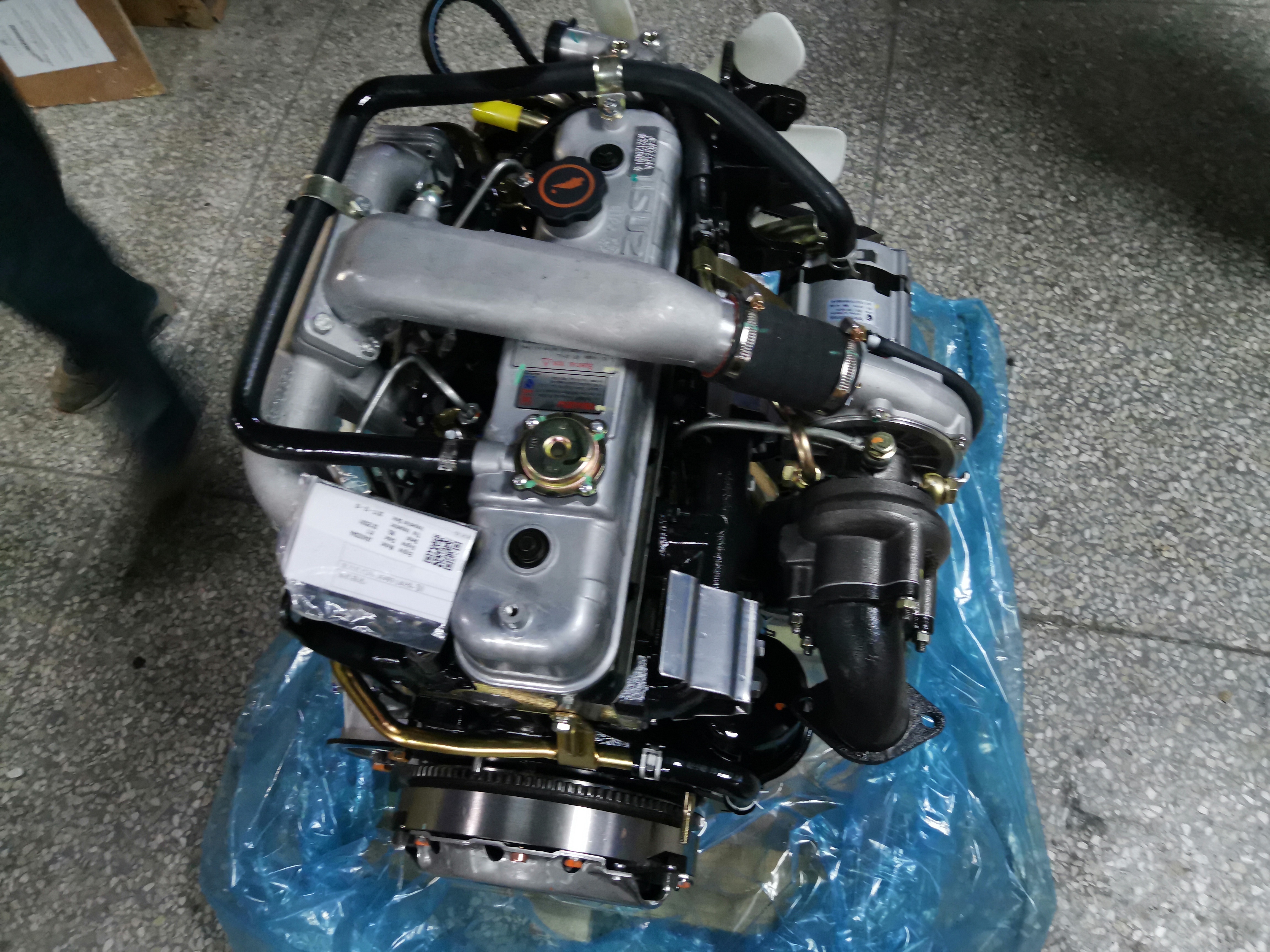 New original 86kw/116hp 3600rpm 4JB1T 4 cylinder diesel engine commonly used for light Pick-up/trucks