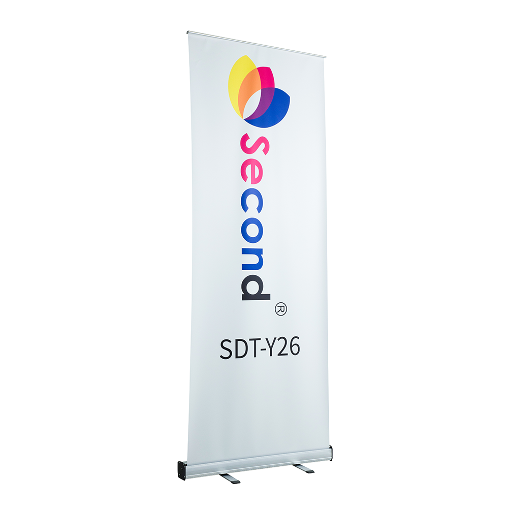 Shopping Poster Advertising Display Hand Pull Roller Custom Printing Retractable Roll Up Banner Stand