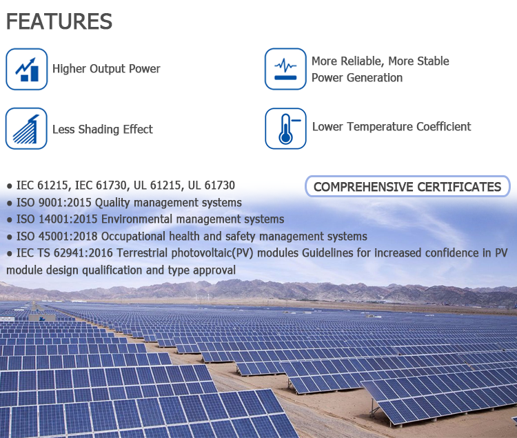 JA SOLAR Monocrystalline Panel Solar Mono Commercial Solar Panels 550 Watt