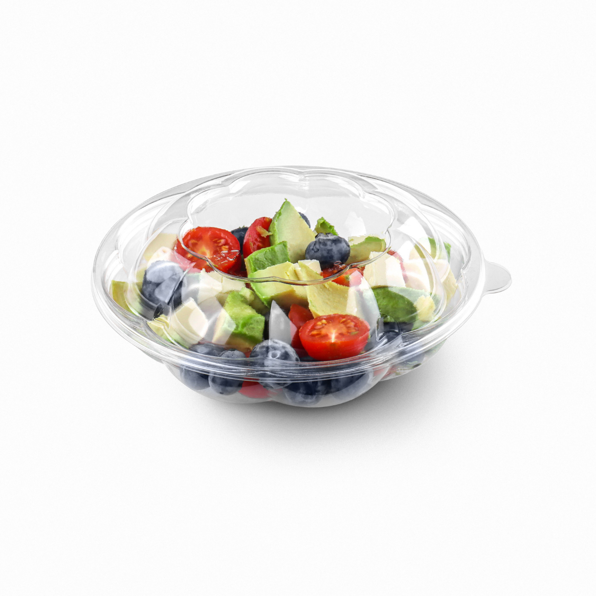 Welcome to customize 18OZ 24OZ 32OZ 64OZ plastic fruit and vegetable boxes,  PET Disposable salad Bowl