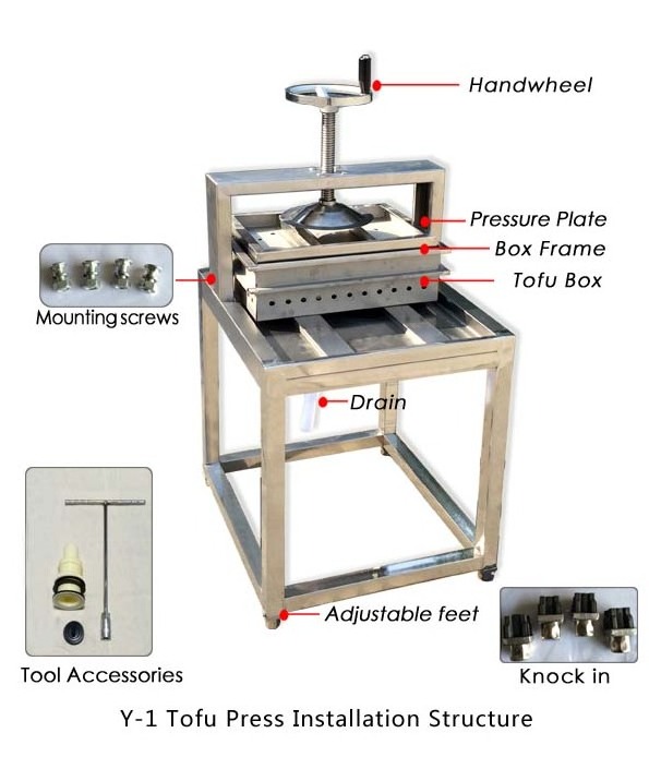 Y-1 Manual tofu pressing machine /tofu making / tofu press