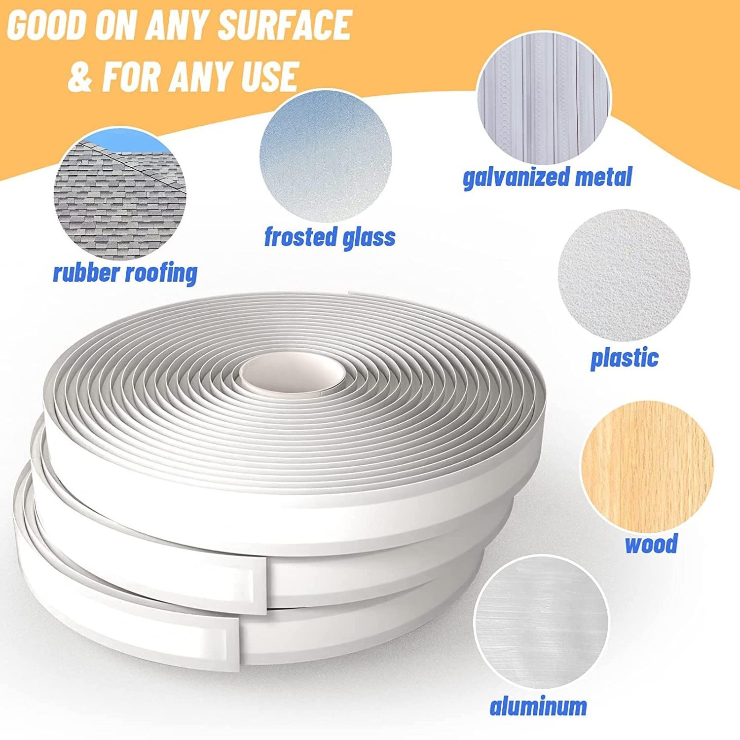 Roof sealant tape Butyl Bulk Butyl Sealant Tape, Butyl Rubber Caulk Tape, Perfect Butyl Tape RV Window Sealant Tape