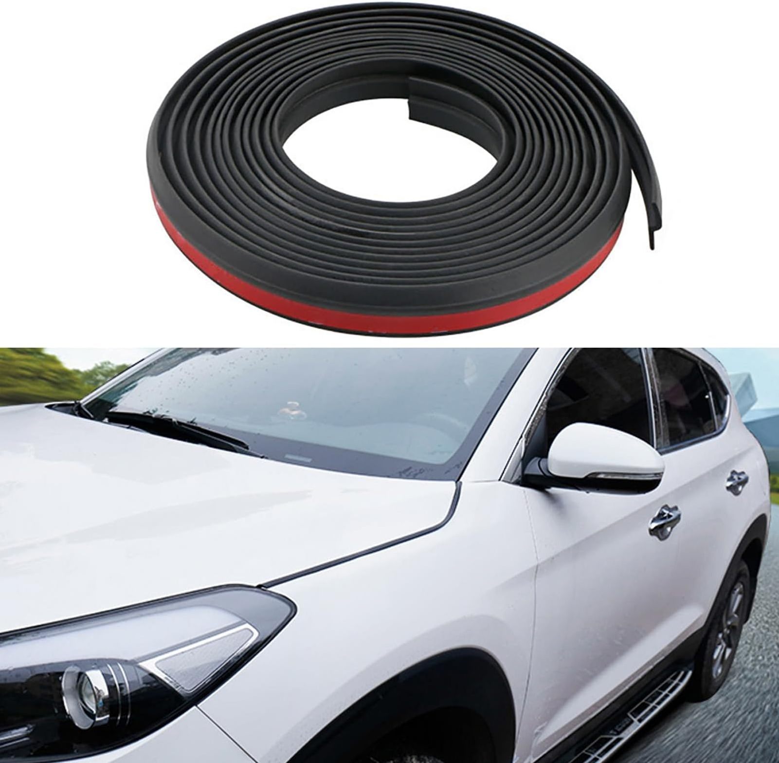 Car door seal strip Hood Sealing Strip Automotive Weather Stripping Rubber Soundproofing Weatherstrip Engine Covers