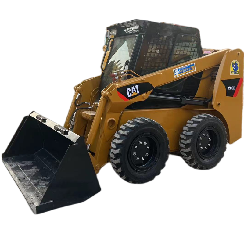 CAT 226B used wheel slip loaders originally imported from the United States are sold cheaply and other American brand loaders