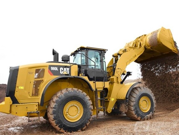 30 tons of large used wheel loaders CAT 980L 980K 980G loaders for cheap sale and other shoveling equipment for sale