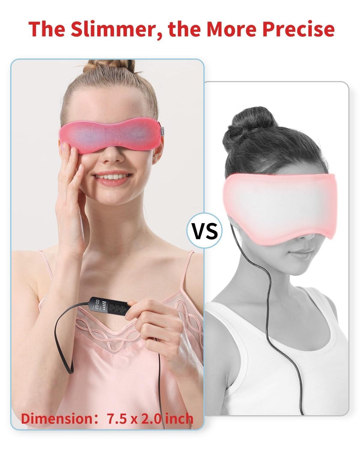 Heated Eye Mask With Flaxseed Grapahene FIR For MGD, Dry Eye Syndrome, Chalazion Blepharitis Stye Eye Treatment