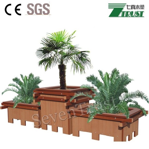 WPC Flower Box Wood Plastic Composite Planter Waterproof And Termite Proof Flower Box