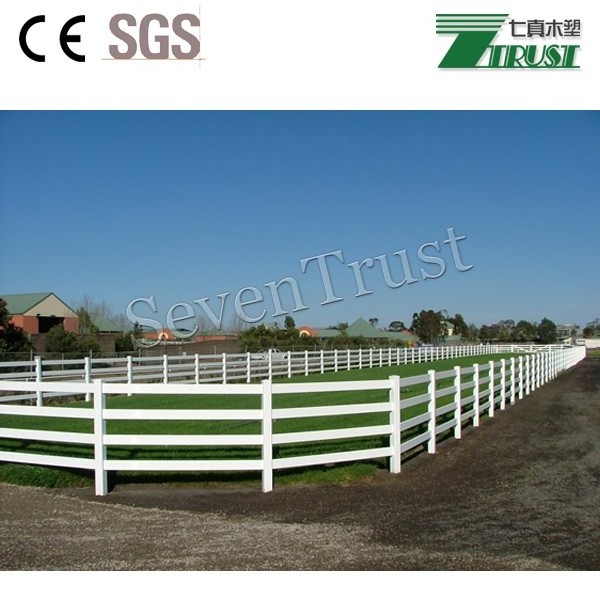 PVC horse vinyl paddock fences