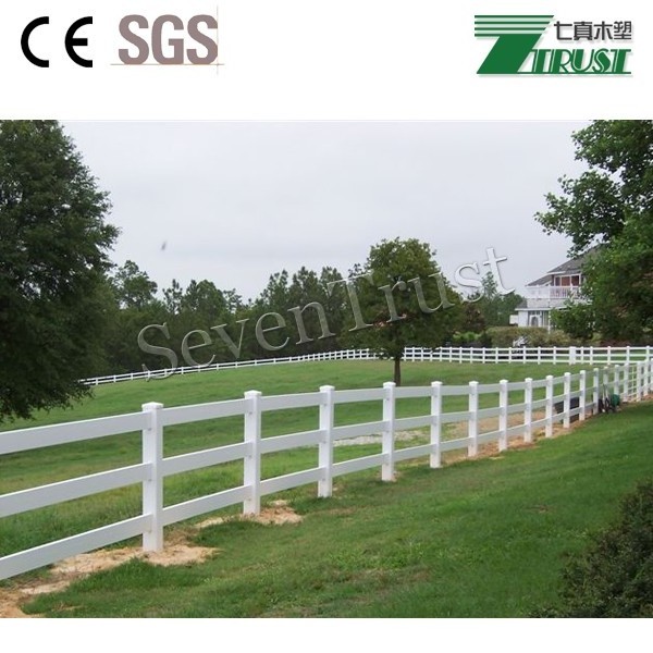 Eco Friendly Recycled PVC Vinyl fence Plastic vinly Fence Used For Horse