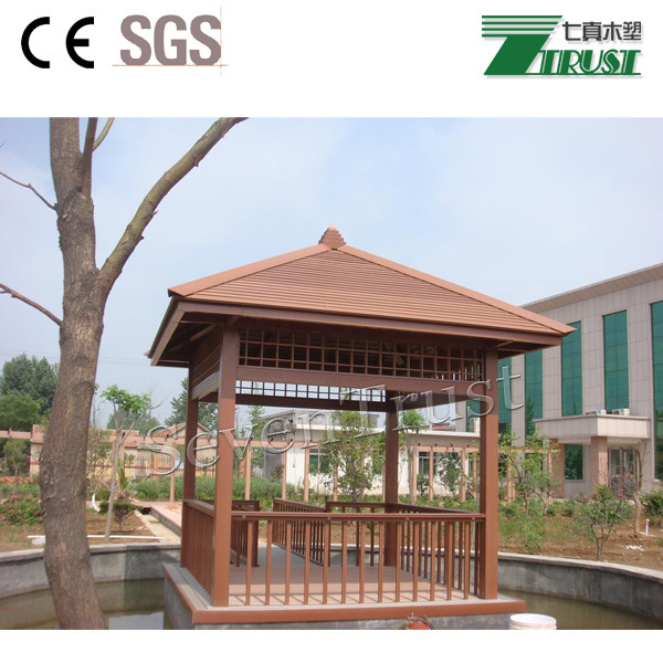 non combustible garden pavilion gazebo with WPC material