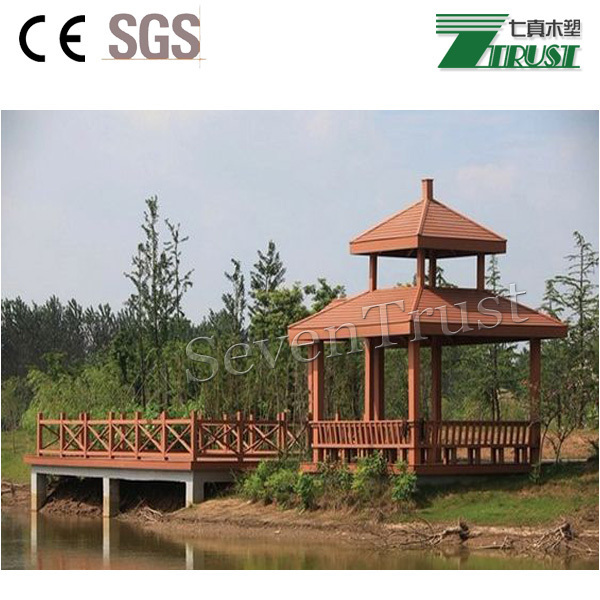 non combustible garden pavilion gazebo with WPC material