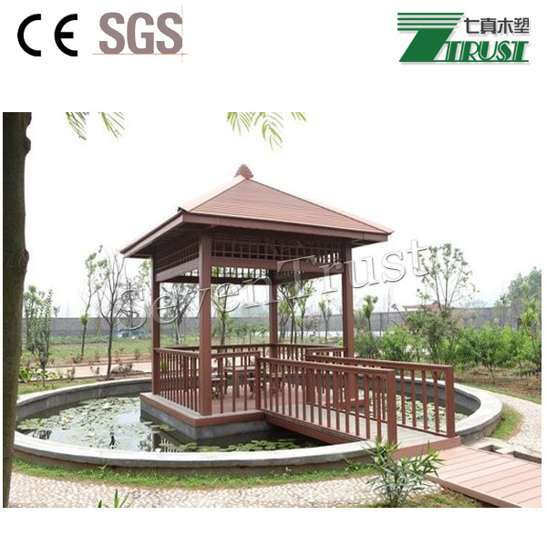 non combustible garden pavilion gazebo with WPC material