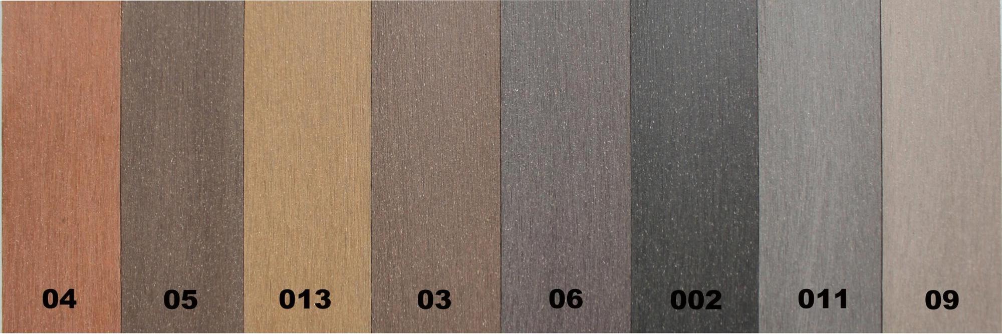 2023 hot sale wood plastic composite decking floor brown