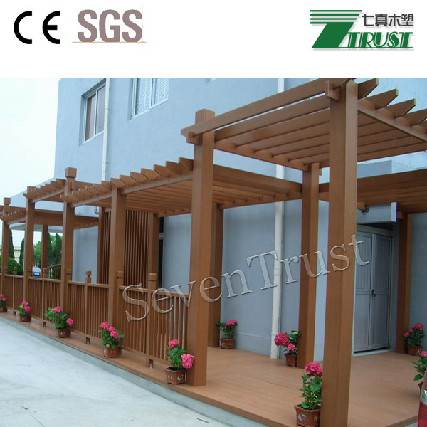 Garden wood plastic composite outdoor designs wpc pergola