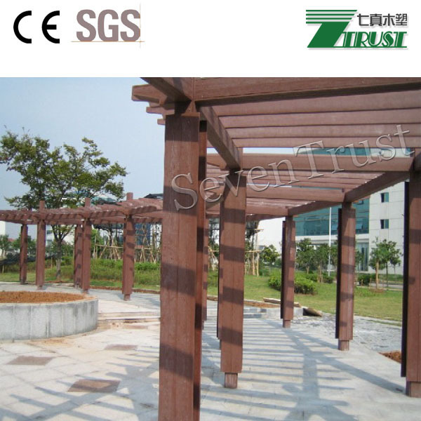 Garden wood plastic composite outdoor designs wpc pergola