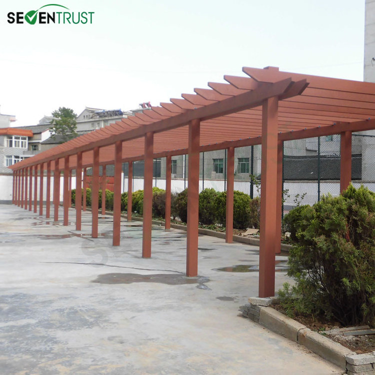 Garden wood plastic composite outdoor designs wpc pergola