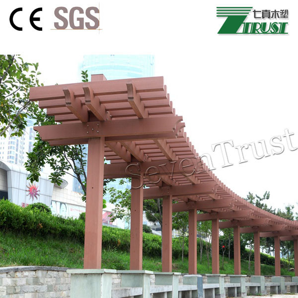 Garden wood plastic composite outdoor designs wpc pergola