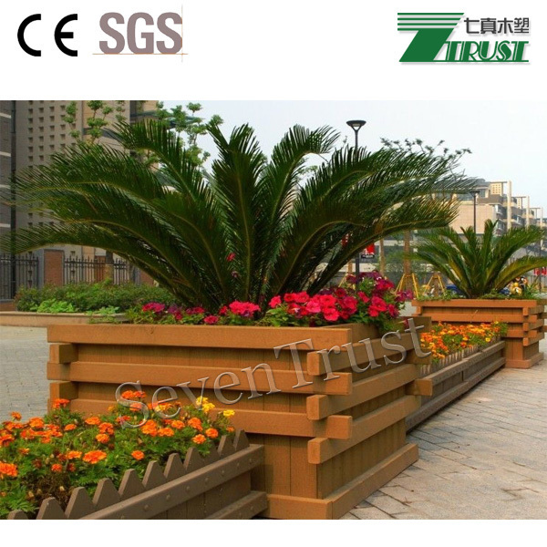 WPC Flower Box Wood Plastic Composite Planter Waterproof And Termite Proof Flower Box