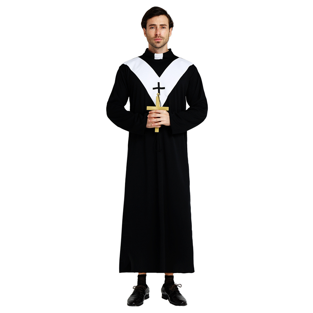 Medieval Jesus Christ Halloween Party Minister Priest Cosplay Costume