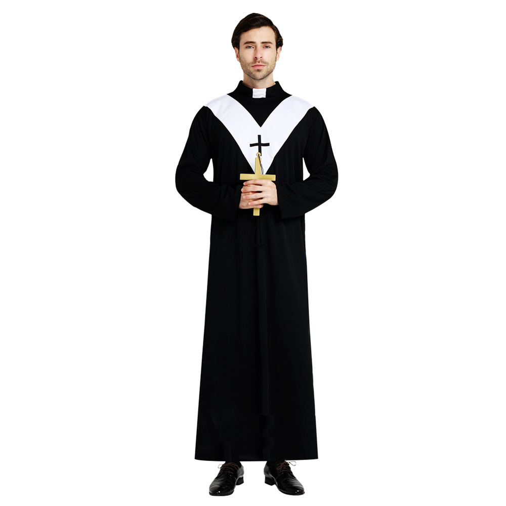 Medieval Jesus Christ Halloween Party Minister Priest Cosplay Costume