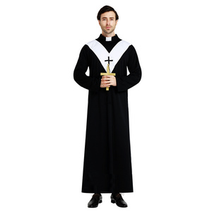 Medieval Jesus Christ Halloween Party Minister Priest Cosplay Costume