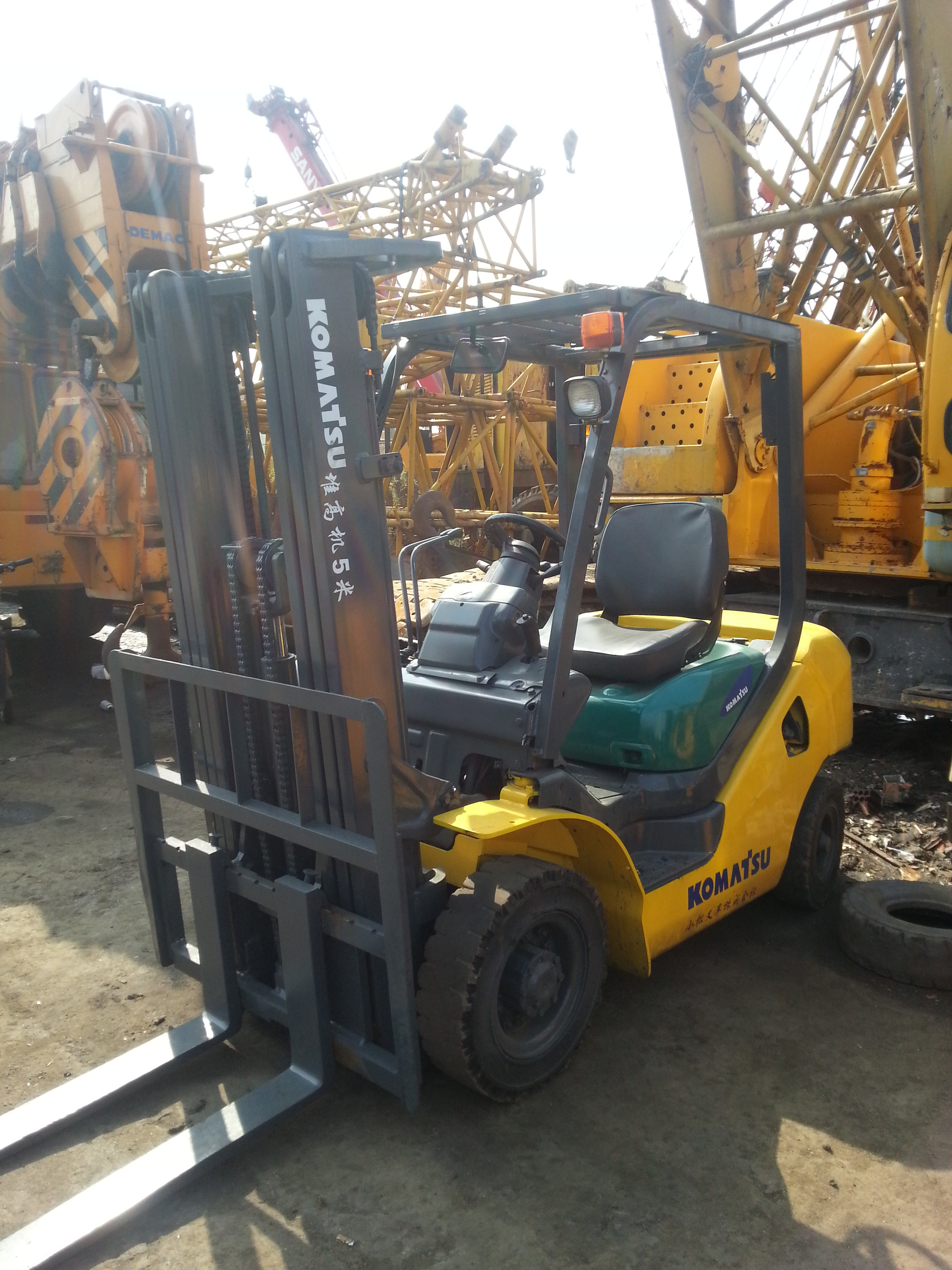 Hot sale 3 tons good condition Komatsu 3 tons diesel forklift for sale at low price Komatsu FD30T used forklift for sale,