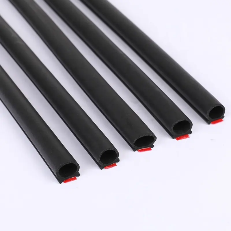 Custom Automotive Self Adhesive Car Door Rubber Sealing Gasket Foam Weather Stripping D Type Edge Protector Trim