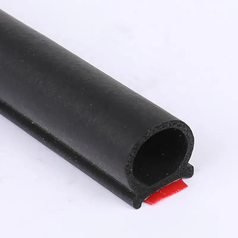 Custom Automotive Self Adhesive Car Door Rubber Sealing Gasket Foam Weather Stripping D Type Edge Protector Trim