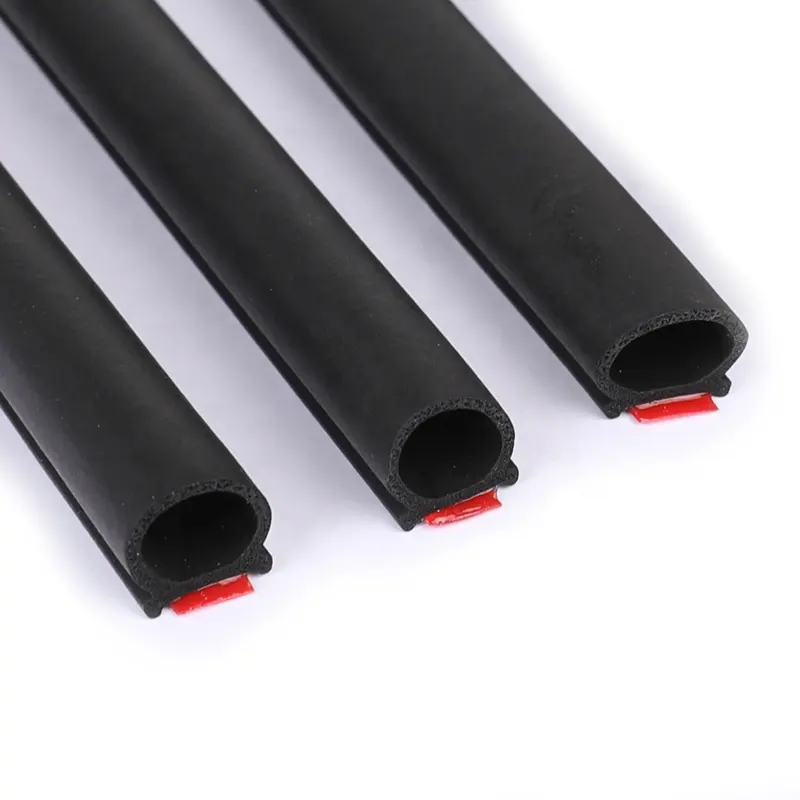 Custom Automotive Self Adhesive Car Door Rubber Sealing Gasket Foam Weather Stripping D Type Edge Protector Trim