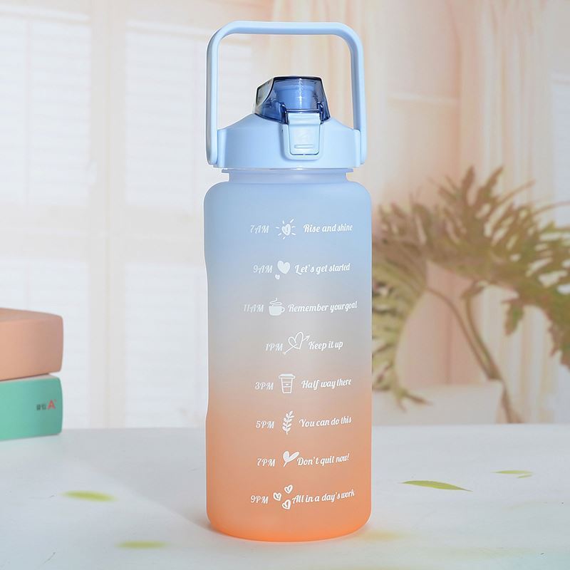 2.2l drinkware bpa free gym 64 oz/2l half gallon water bottle single wall custom stainless steel water bottle with logo