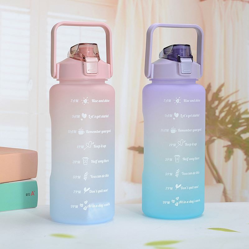 2.2l drinkware bpa free gym 64 oz/2l half gallon water bottle single wall custom stainless steel water bottle with logo