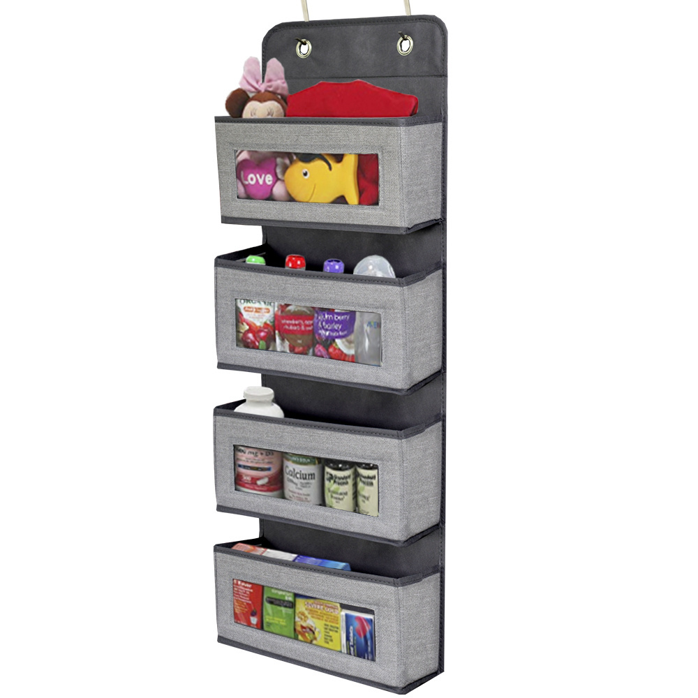 Raytop New Amz Storage & Organization Wall Mount Over The Door Clear Window Hanging Pocket Organizer