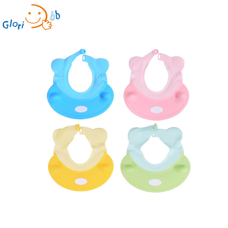 Waterproof Soft Animal Shape Funny Baby Bath Hat Baby Bath Protect Hat Baby Shower Shampoo Cap