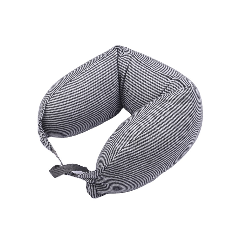 100%Cotton Travel Neck Pillow U-shaped Pillow Neck Protection Cotton Foam Filling Cushion