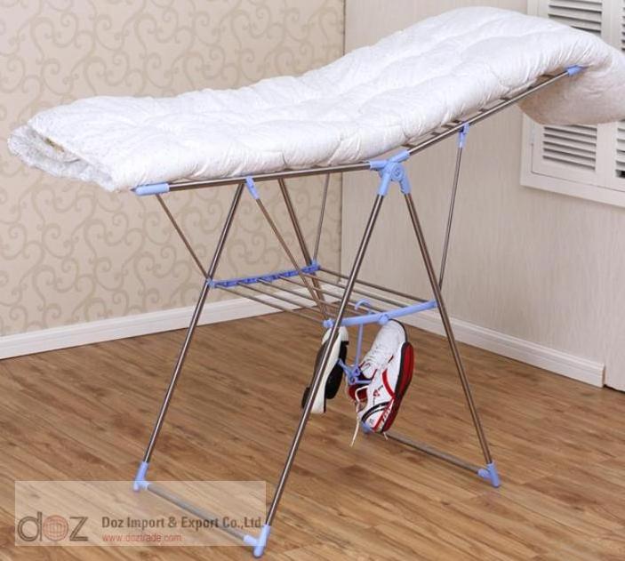 Folding Wing drying Rack standing rack Foldable towel cloth rails sliding clothes rack