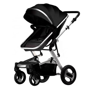 Folding Portable and Lightweight Travel system Baby Stroller with anti-shock Wheels and infant car seat/basket