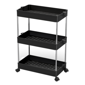 Hot Space-Saving Narrow Multi-Functional Mobile Slide Out Cart Storage Shelves Slim Rolling Storage Cart With Wheels