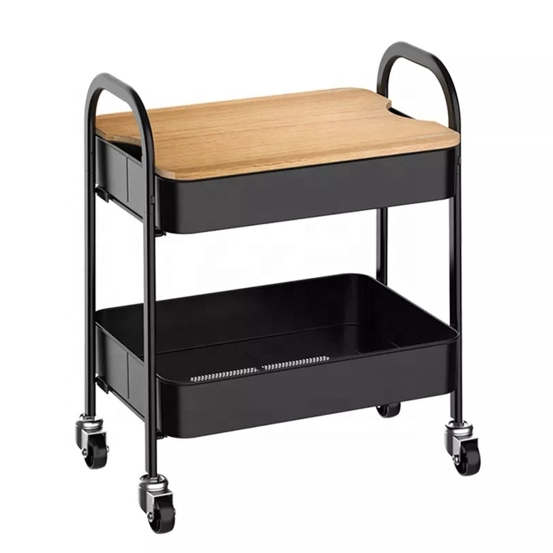 New Design Professional 3 Tier Utility Trolley For Sale No Screw Easy To Install Storage Cart For Bedroom/Kitchen/Living room