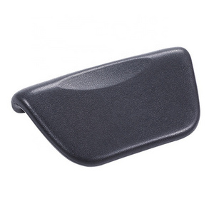 Waterproof Wedge PU Foam Black Comfort Neck Head Bathtub Bath Pillow