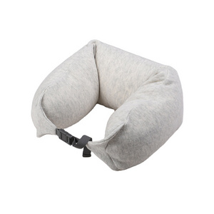 100%Cotton Travel Neck Pillow U-shaped Pillow Neck Protection Cotton Foam Filling Cushion