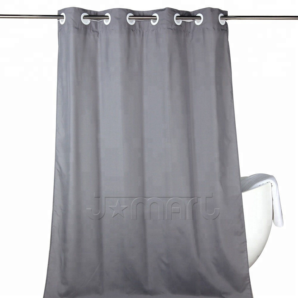 2023 Unique Design No hook Hookless Modern Hotel Heavy Duty Shower Curtain Liner with Snap Closure for Hotel & Home