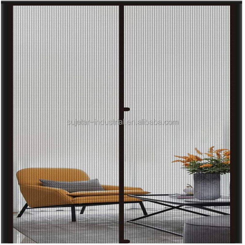 high quality anti-mosquito door screen reinforced fiberglass mesh curtain front door screen