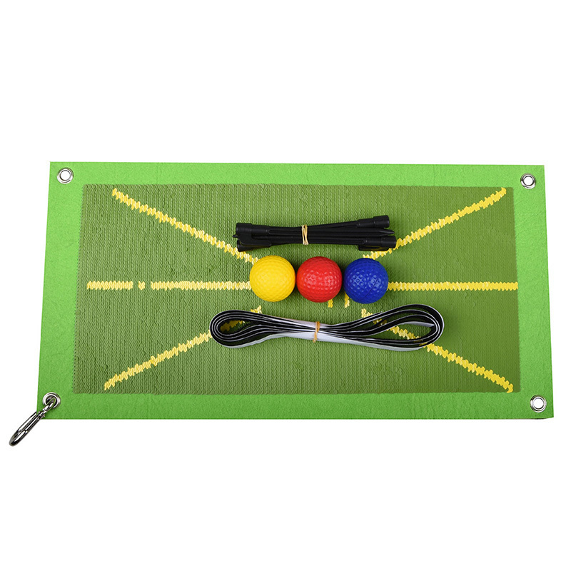 factory price Top Selling Hitting Aid Golf Training Mat For Swing Detection Mini Golf Practice Mat Golf Swing Trainer Mat