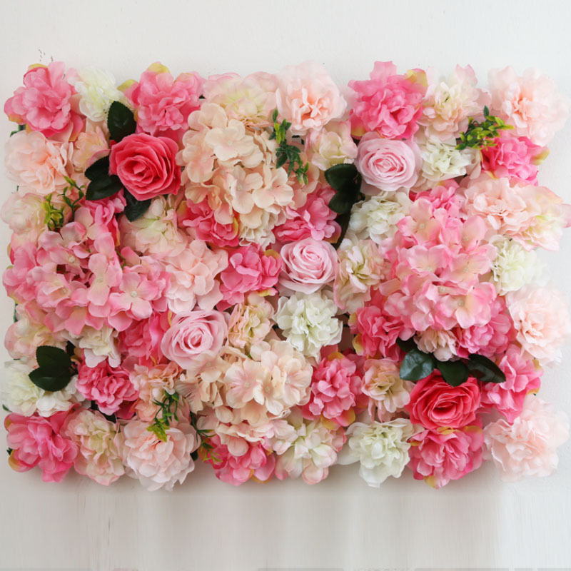 garland arragements silk  peony flower wall artificial flower plants white flower panel for wedding backdrop