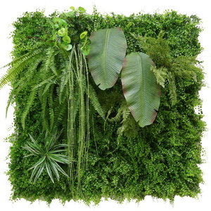 Home Garden Decorative DIY Wall Hanging Synthetic Grass Fence Fake Foliage Green Wall Artificial Plants for Wall Decoration