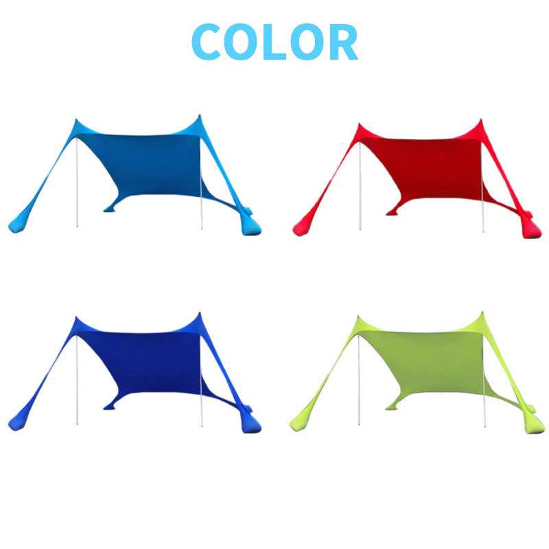 MKAS Large Anti Uv Portable Sun Shade With Logo Umbrella Beach Shade Tent Sun Shelter Beach Tents