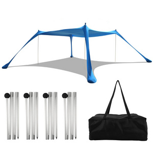 MKAS Large Anti Uv Portable Sun Shade With Logo Umbrella Beach Shade Tent Sun Shelter Beach Tents